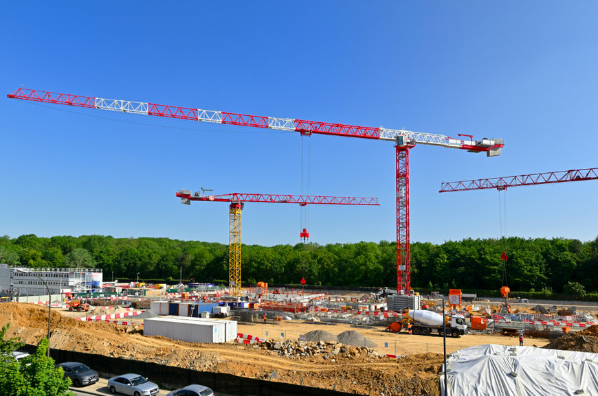 High-capacity Potain tower cranes selected for French data center construction